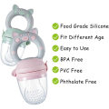 Amazon Baby Fresh Fruit Food Feeder 2 Pack Gray Nibbler Pacifier New Born Baby Silicone Feeder For Babies